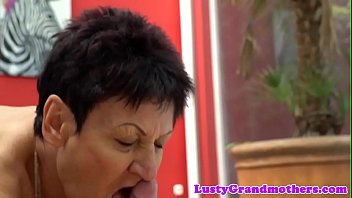 Dicksucking euro granny gets pounded