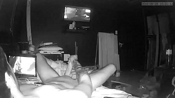 Step Sister snuck a spycam into her brothers room to catch him jerking off.