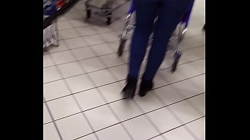 Beautiful ass walk at store 2